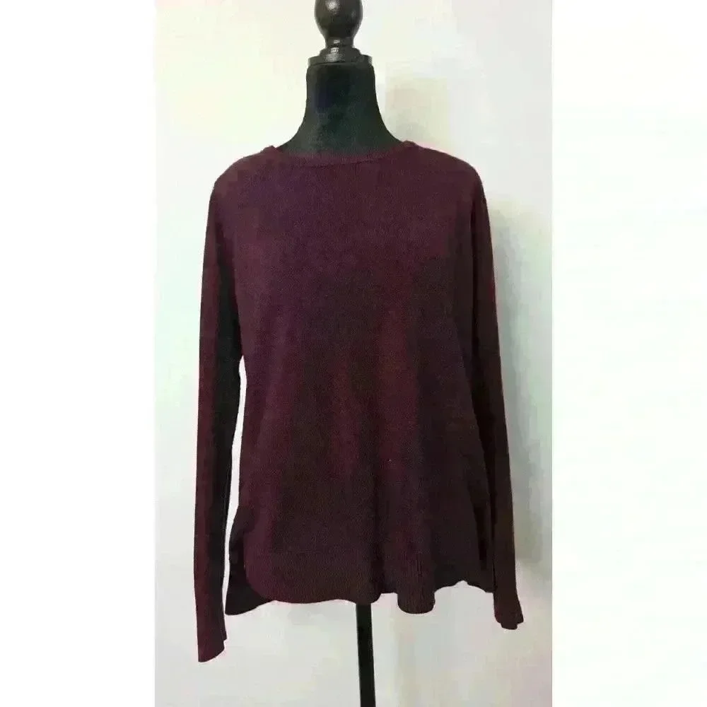 Purple Knit Sweater Sweet Romeo